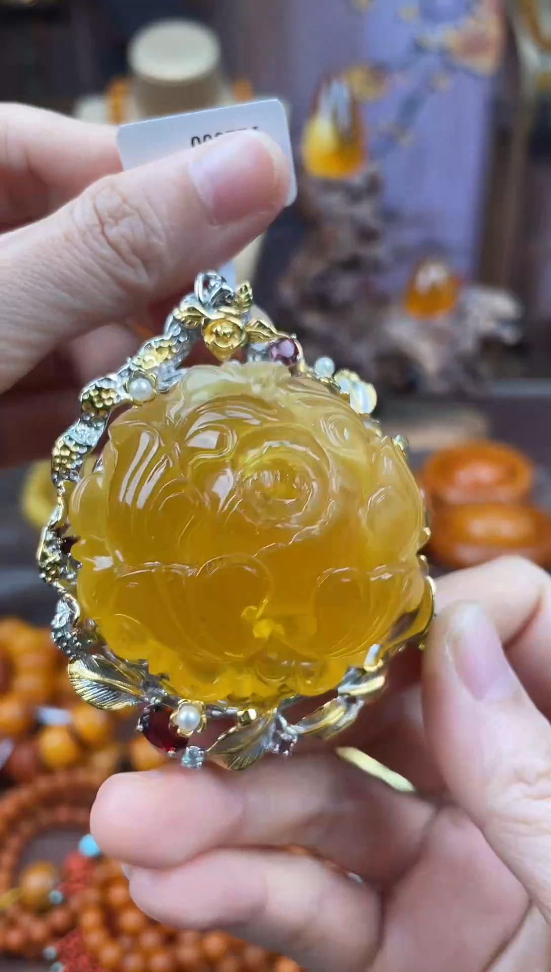 裸石琥珀未镶嵌多样性发货1，假一赔4