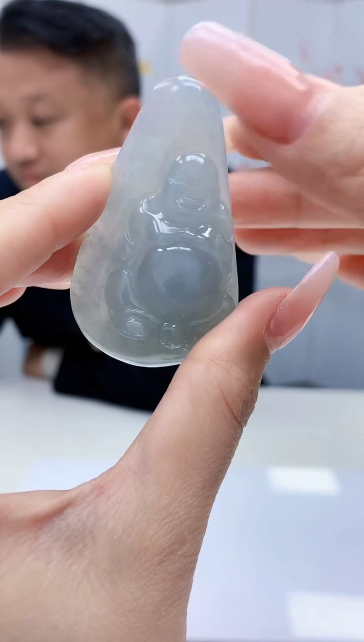 【闪购商品】定制翡翠未镶嵌4969lr-毛货挂件45