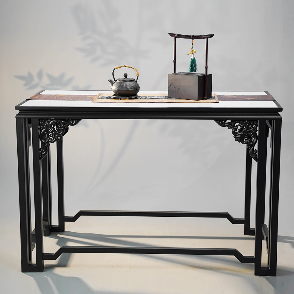 【云纹桌]【120x60x80cm】铝合金茶台茶桌特大盆景专用花架