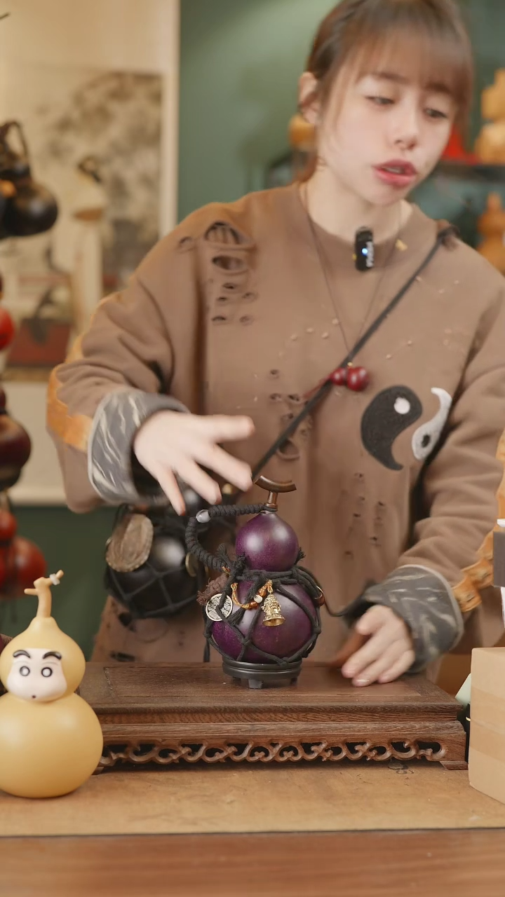 【闪购商品】190号精品天然大漆工艺防渗内胆酒葫芦~