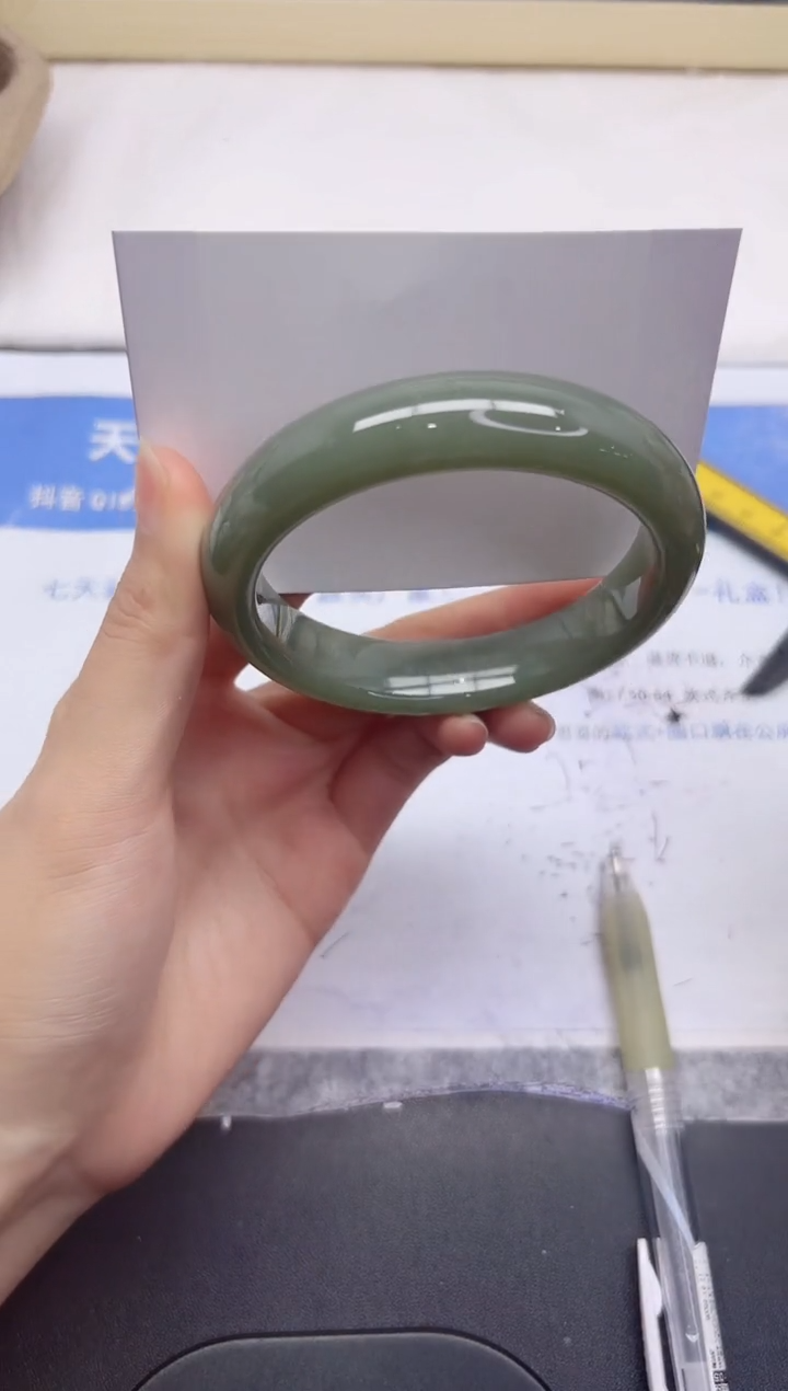 和田玉手镯未镶嵌55-62