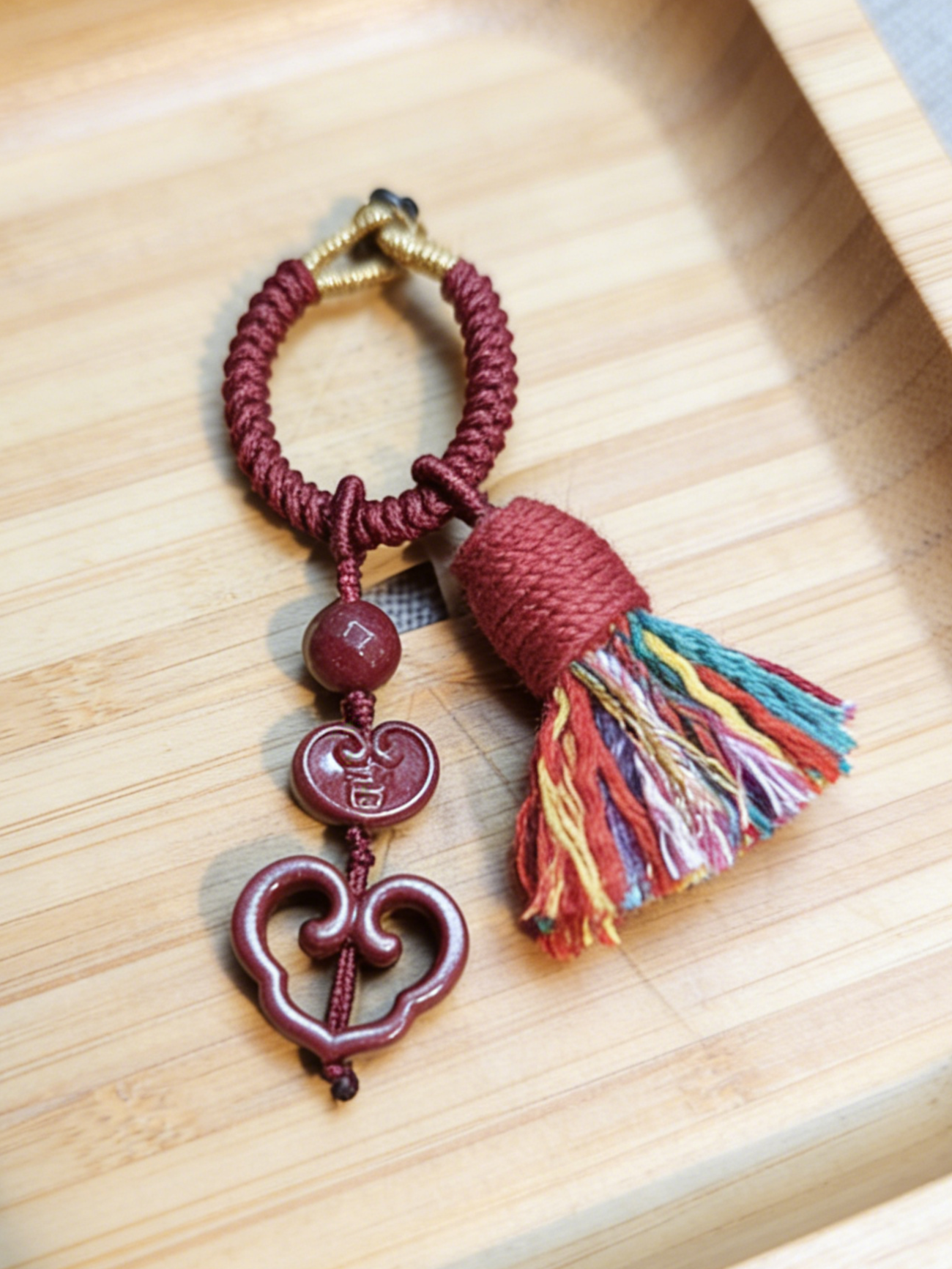 含辰砂工艺品朱砂紫金砂原创【祥云】挂饰男女通用真品朱砂手工挂饰