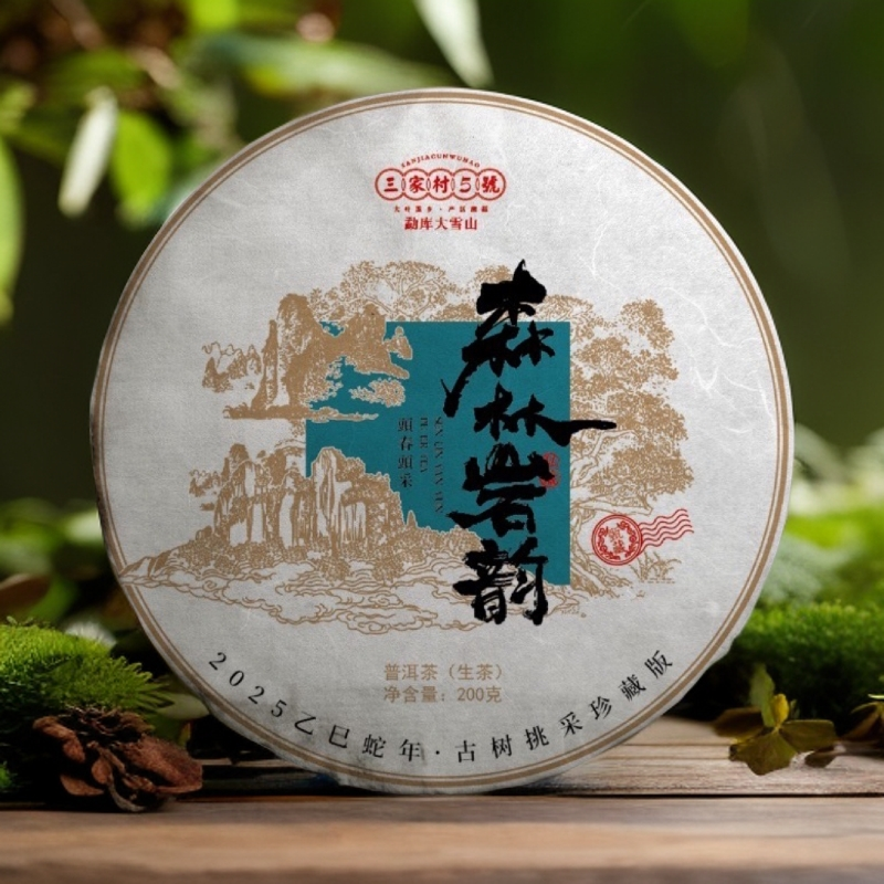 【森林岩韵】三家村5号2025头春大古树挑采200克香高野韵足细润甜