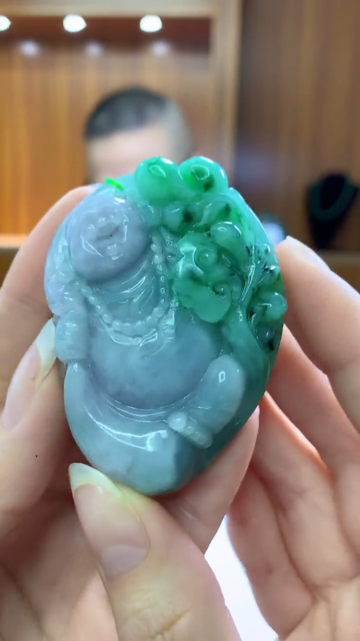 定制翡翠未镶嵌1022ry-毛货挂件66