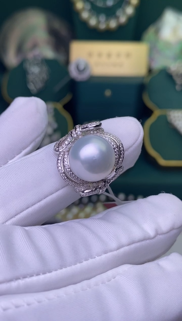 【闪购商品】海水珍珠手绳银S925镶嵌1