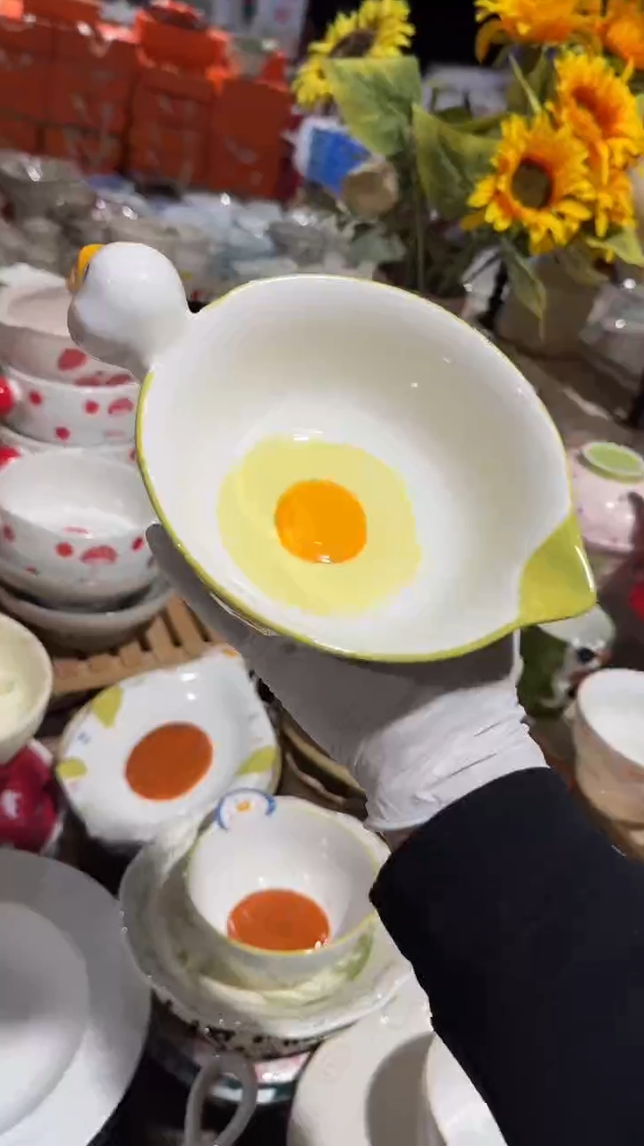 陶瓷鸭子碗微瑕 凑满20元包邮