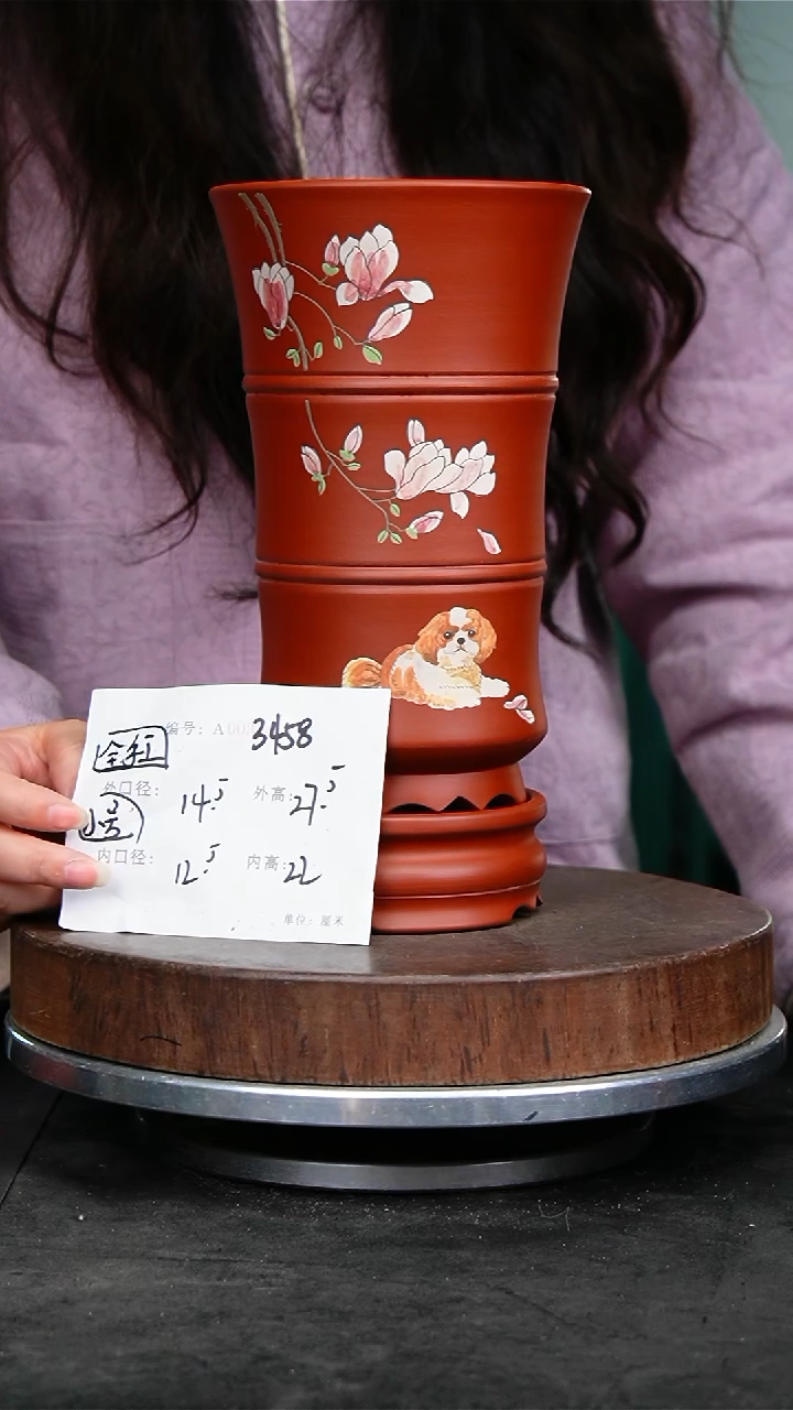 紫砂花盆3458紫砂花盆