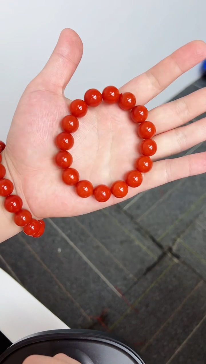 【闪购商品】南红玛瑙手串未镶嵌阿东寨亮光高品13+一条