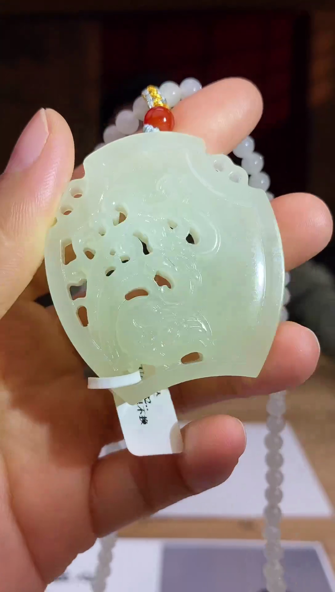 和田玉未镶嵌颈饰D901