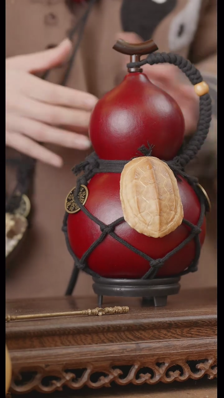 【闪购商品】291号精品天然大漆工艺防渗内胆酒葫芦~