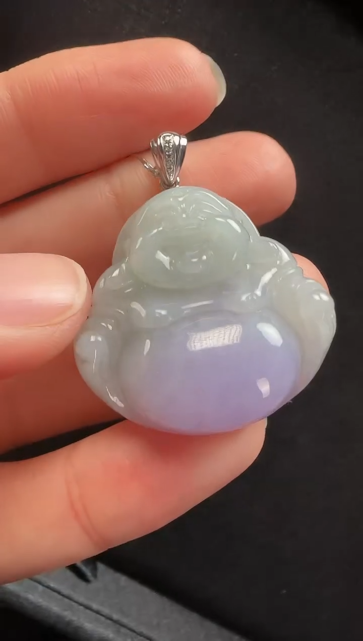 【闪购商品】翡翠颈饰18K金镶嵌235玉佛一个