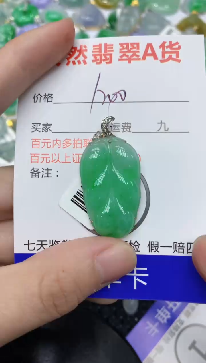 【闪购商品】翡翠颈饰18K金镶嵌11111111111