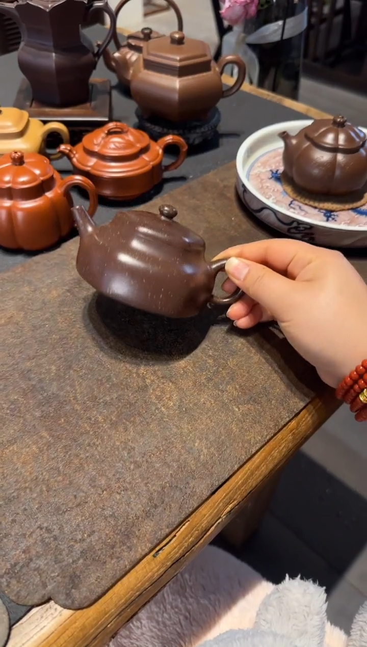 【闪购商品】紫砂茶壶师哥六方静乐