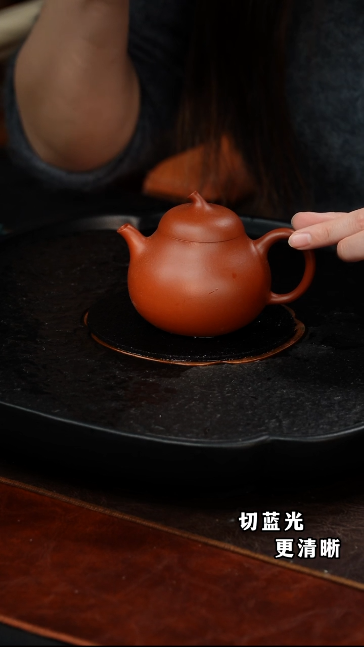 茶壶紫砂茄瓜49 朱泥 180毫升 许志健
