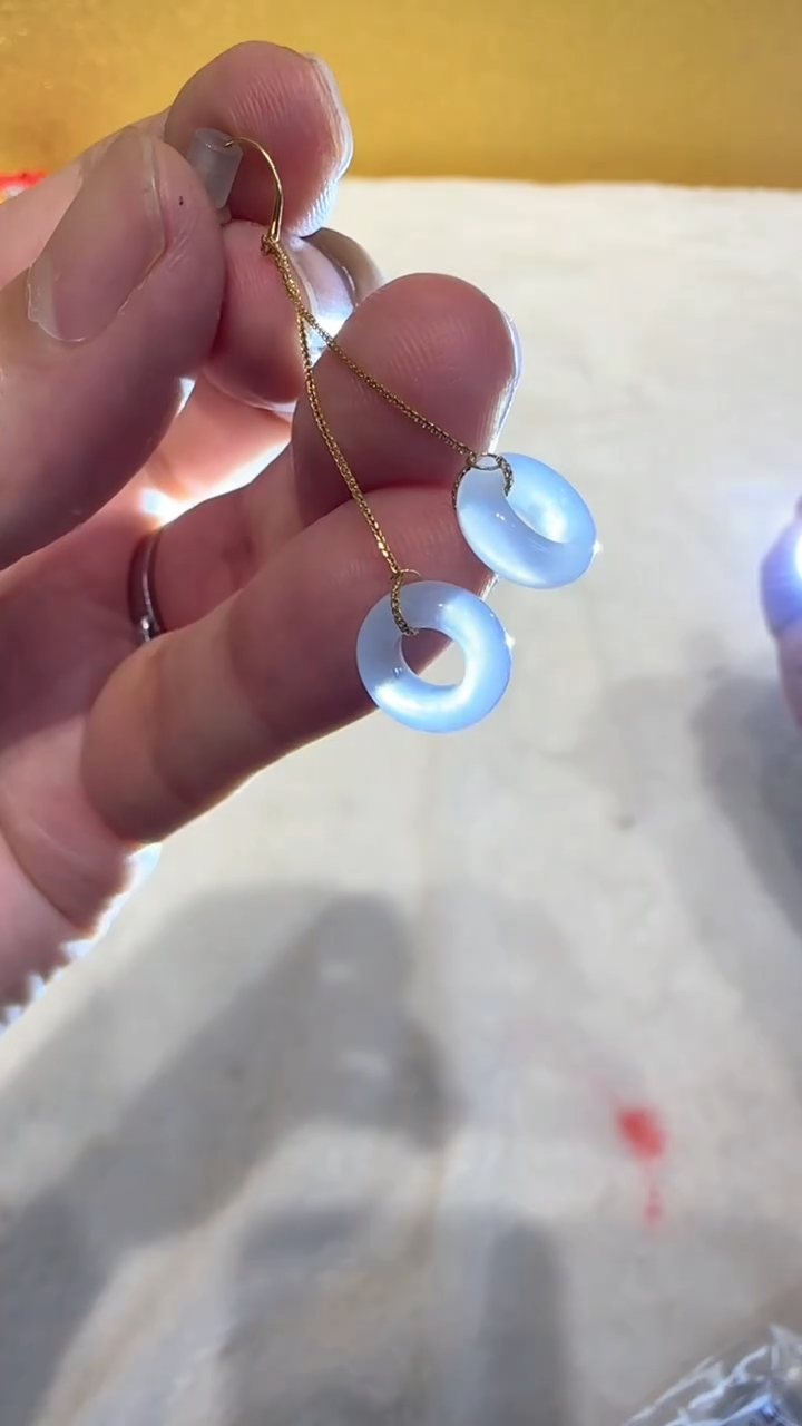 【闪购商品】翡翠挂件18K金镶嵌A货翡翠多样性孤品