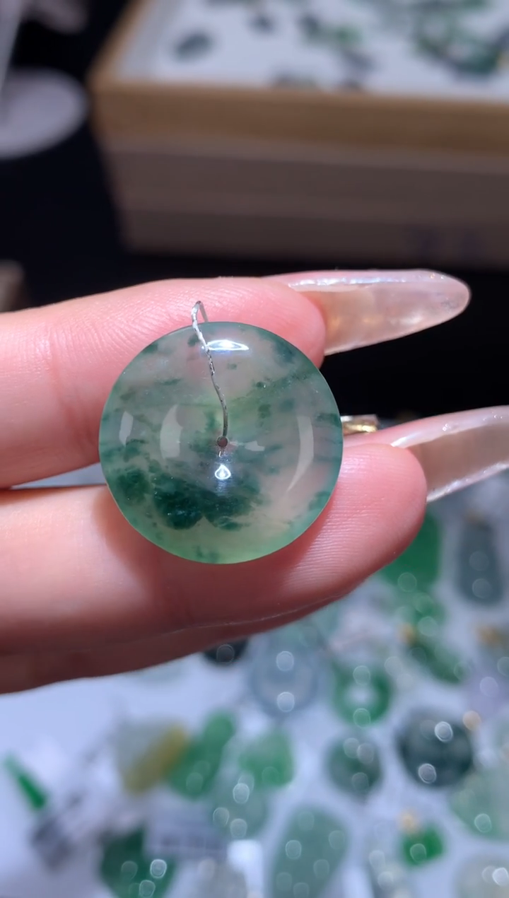 未镶嵌定制翡翠扣子