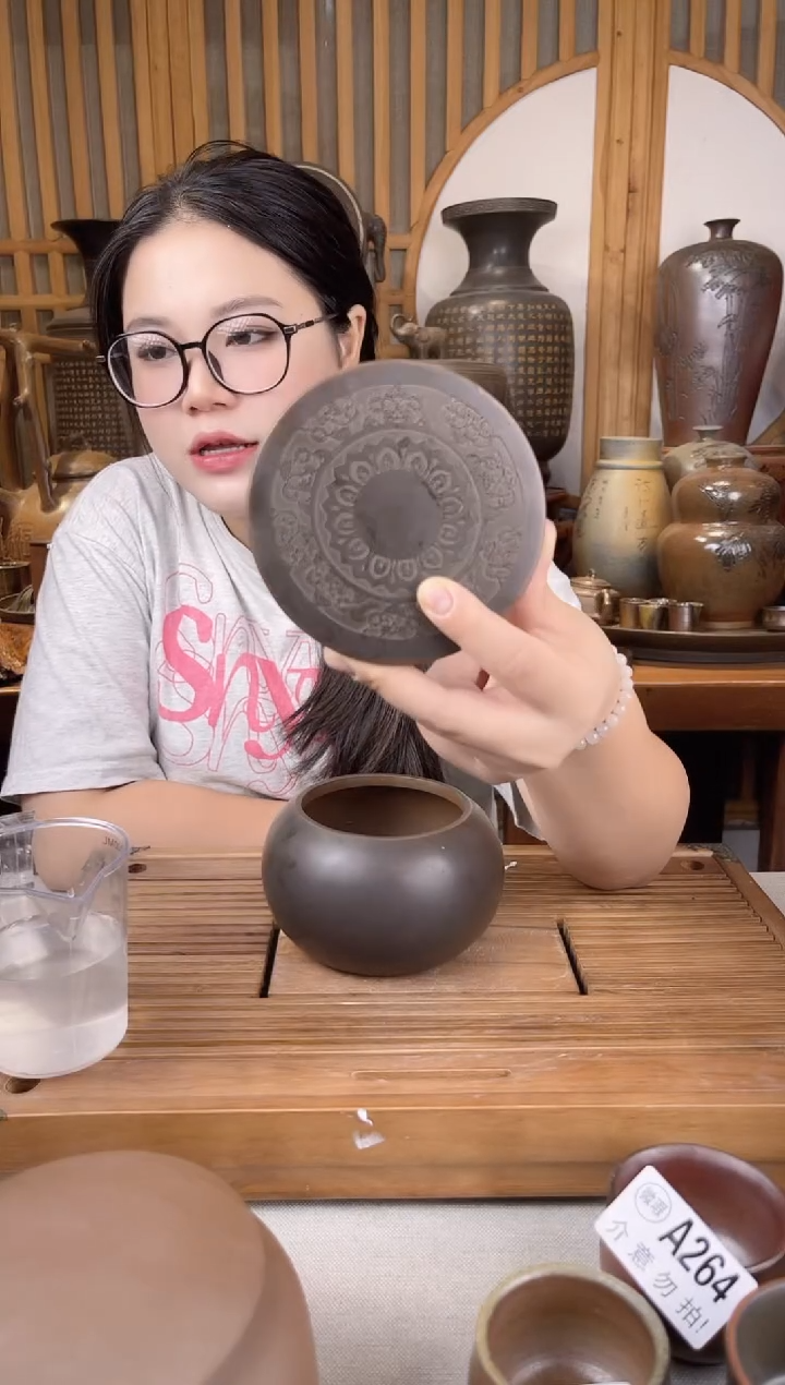 钦州坭兴陶原矿泥料 田园罐