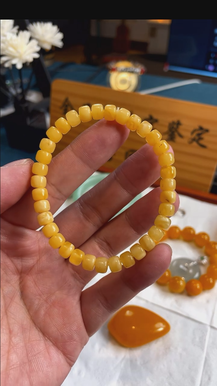 手链琥珀未镶嵌1444号