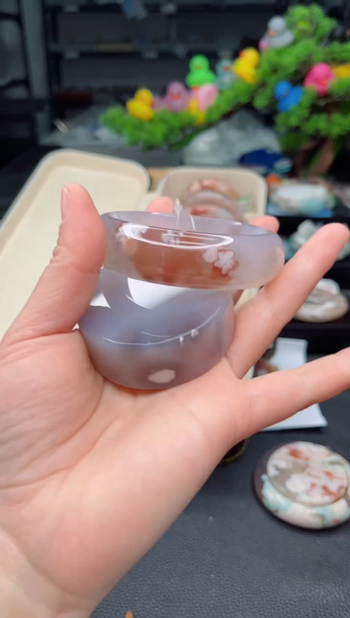 【闪购商品】石英质玉未镶嵌手镯59圈口 （赠品镯心）6504013