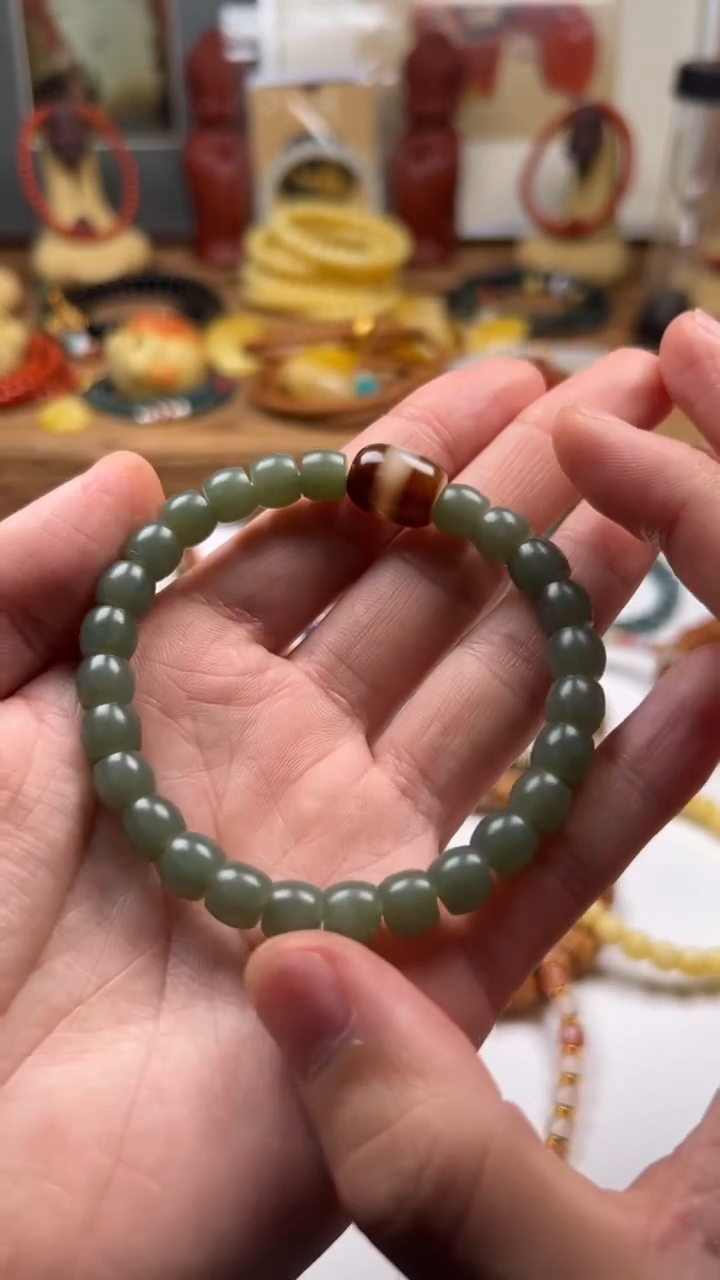 【闪购商品】玛瑙/玉髓手串未镶嵌鸭蛋青手串福利