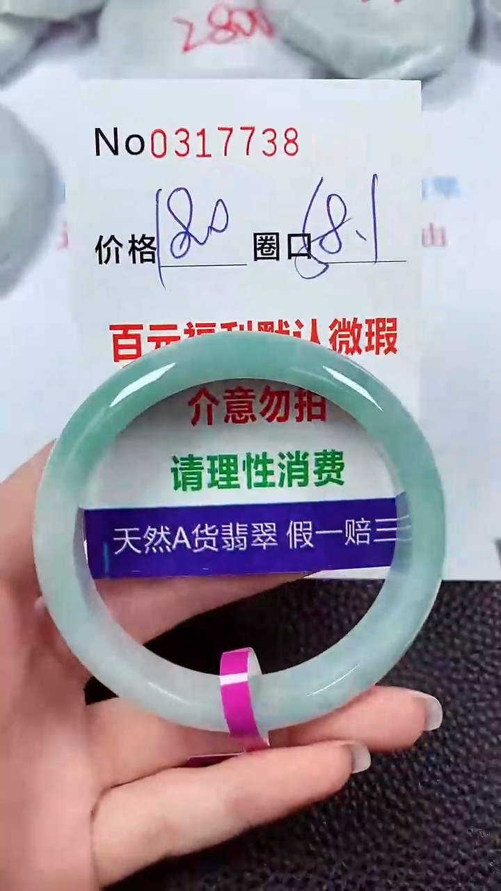 【闪购商品】翡翠手镯未镶嵌00317738