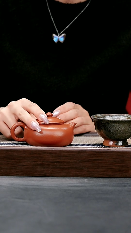 【闪购商品】紫砂茶壶小煤窑朱泥超精工全手寒江