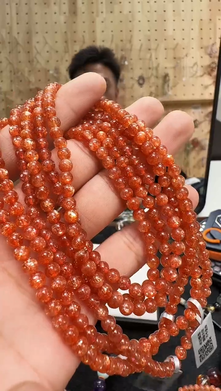 未镶嵌手链日光石村0399 约5mm