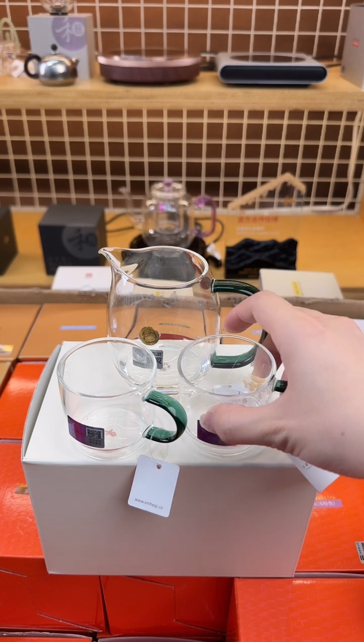 @@禾器晶彩澄然墨绿+两只逸杯两只