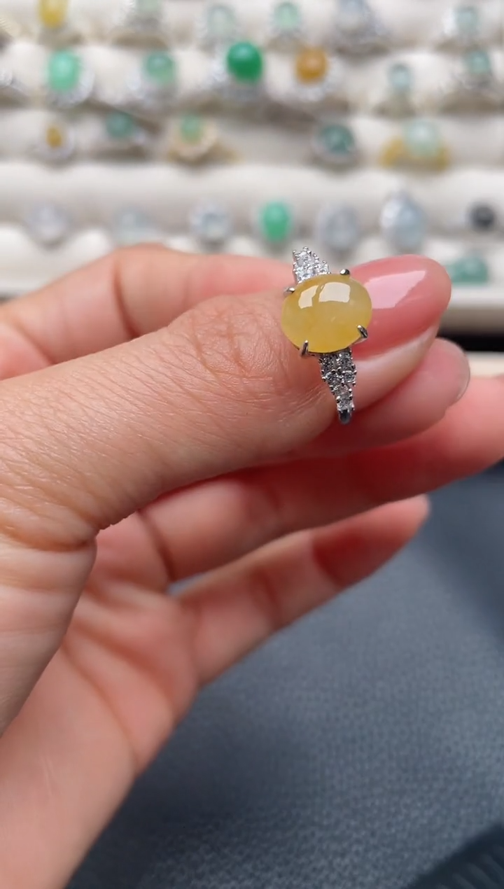 【闪购商品】翡翠戒指银S925镶嵌1111111111  11