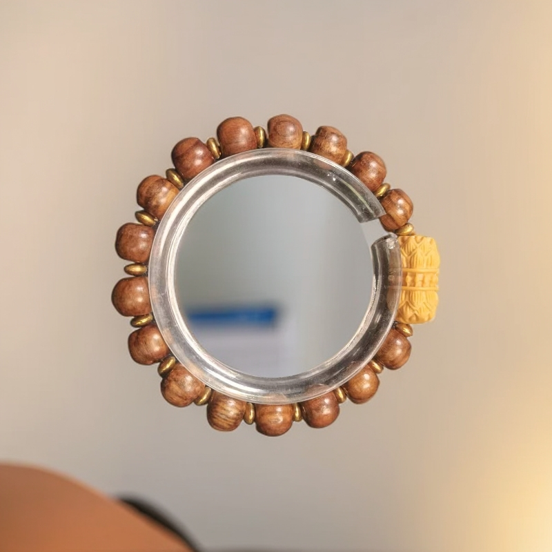 A644缅甸花梨卡1.0直切苹果珠DiY