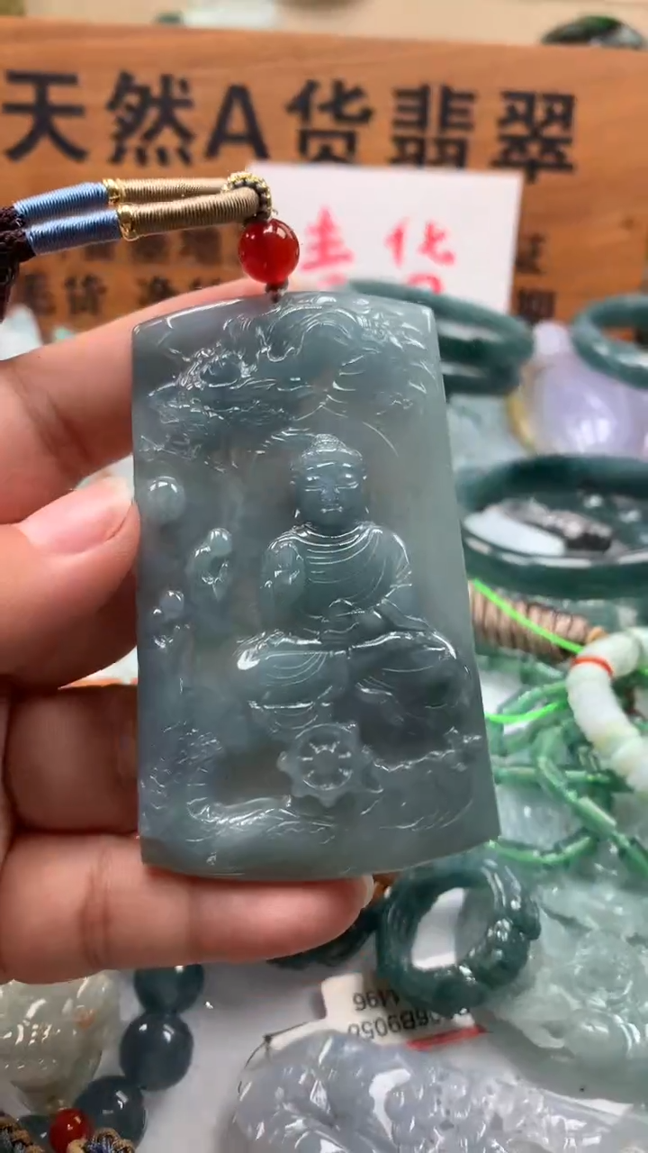 【闪购商品】翡翠颈饰未镶嵌保真天然A货翡翠