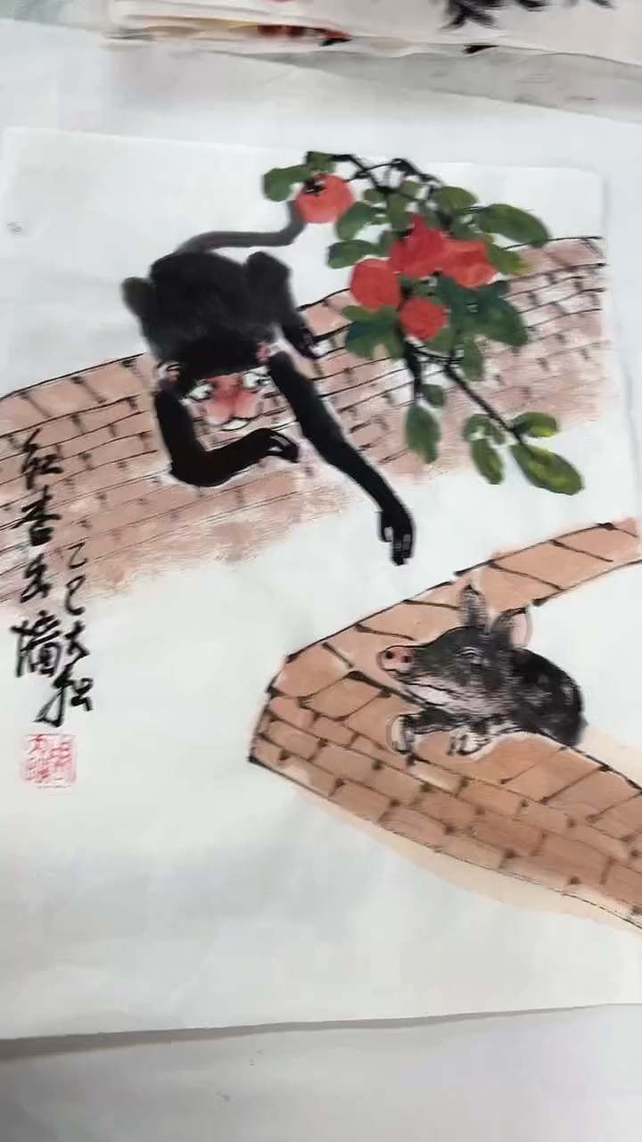 国画直播福利/国画/花鸟