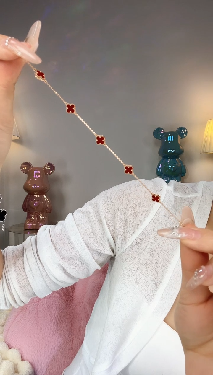 【闪购商品】玛瑙/玉髓手链18K金镶嵌手链