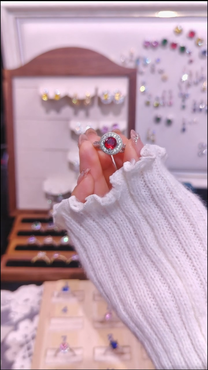 合金无红色戒指 