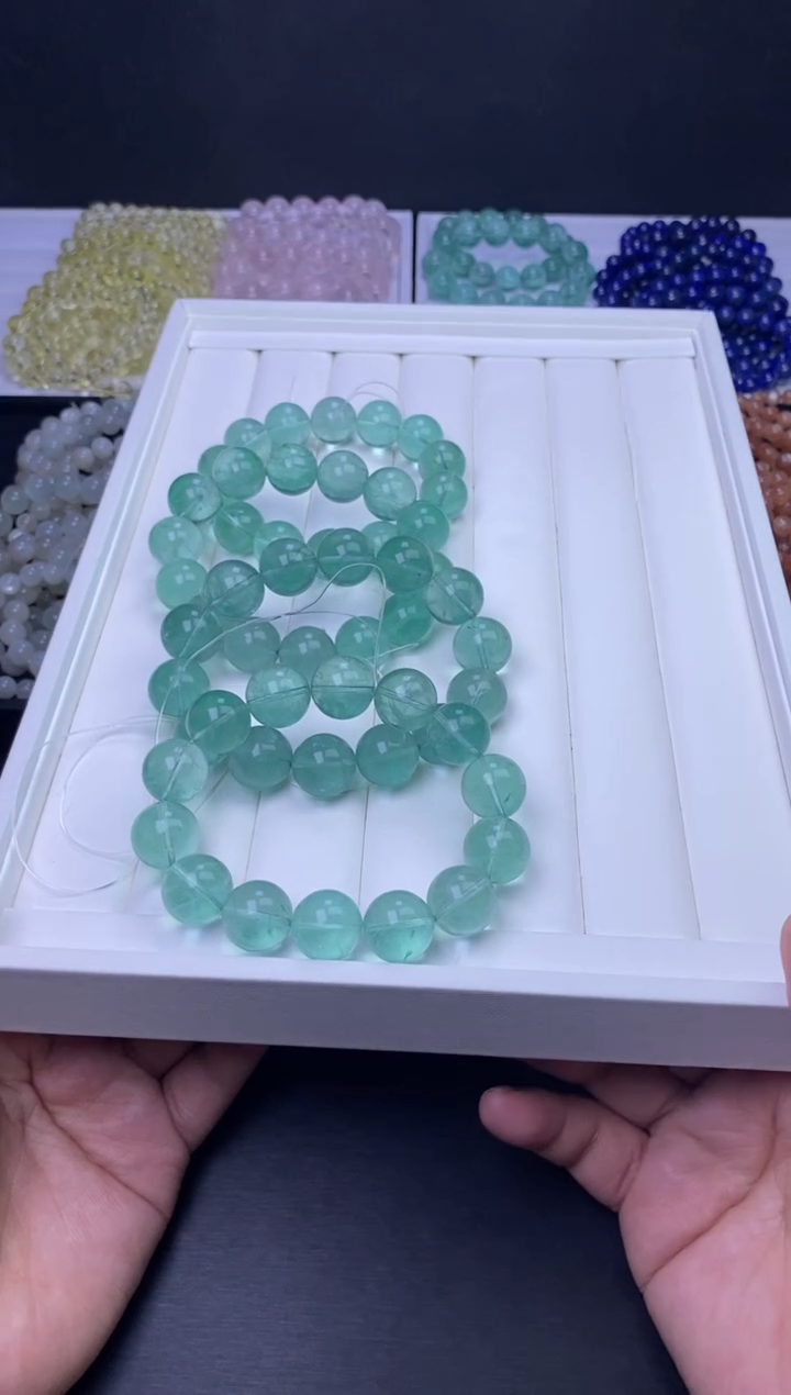 【闪购商品】萤石手链未镶嵌15mm薄荷绿萤石（多样性发货，发其一）