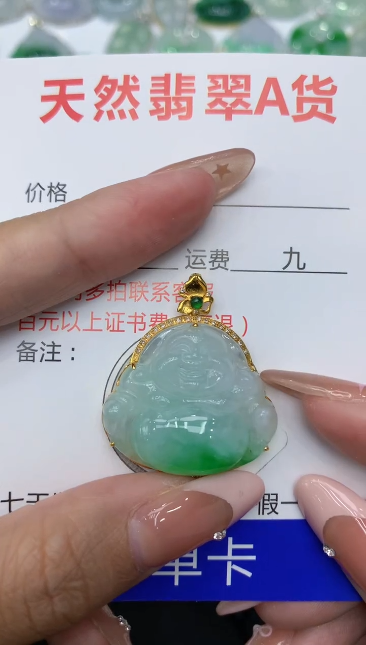 【闪购商品】翡翠颈饰18K金镶嵌111111111