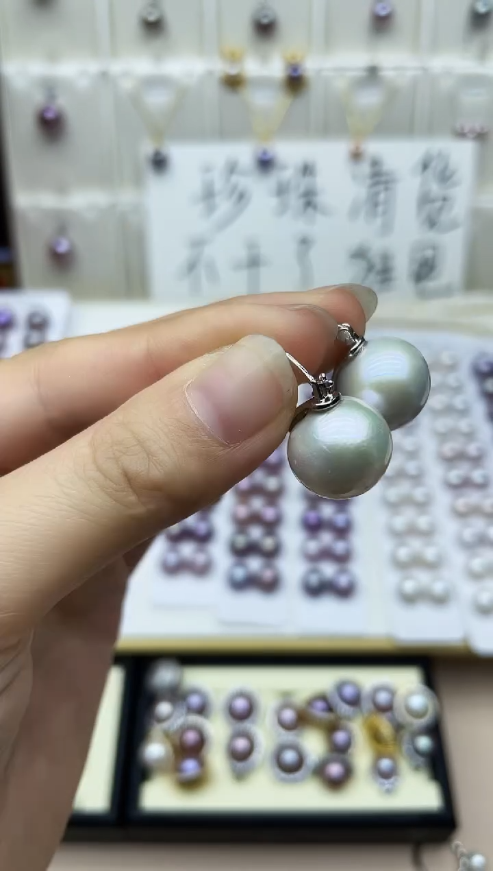 未镶嵌淡水珍珠耳饰茶壶多其性发其一