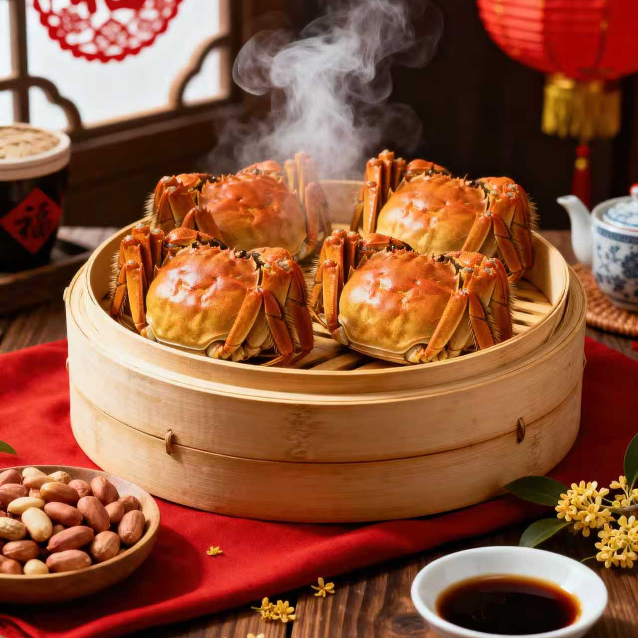 【活蟹】江苏金标蟹公蟹6.0-5.7两母蟹4.0-3.7两加2只到手10只装c2