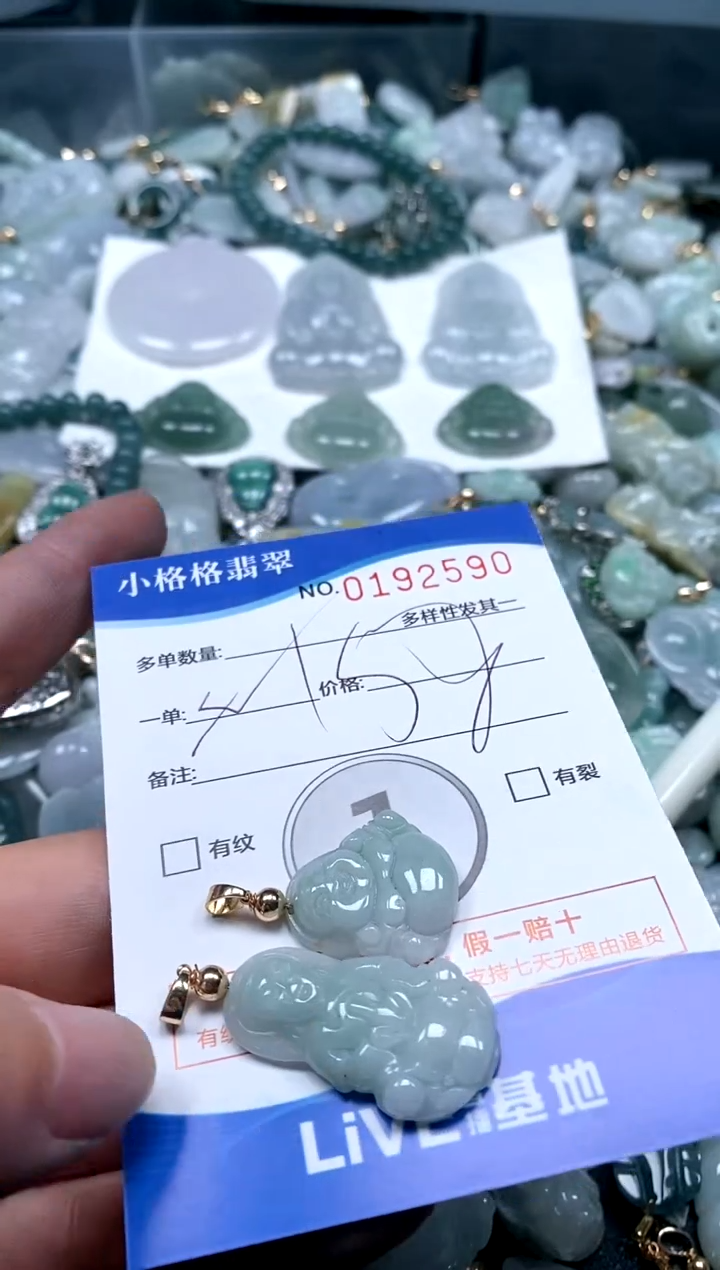 【闪购商品】翡翠颈饰未镶嵌闪购商品0192590