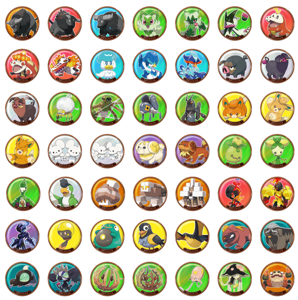 宝可梦金属磁贴冰箱贴 随机一个