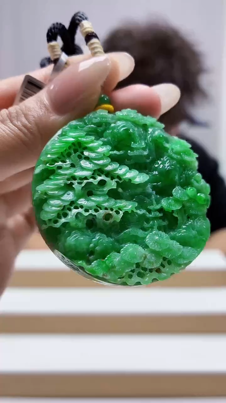 未镶嵌定制翡翠4688MM-毛货挂件99