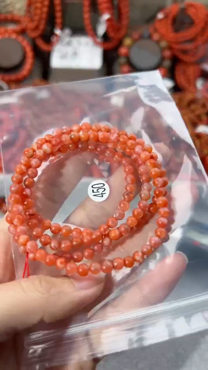 【闪购商品】南红玛瑙手串未镶嵌4+