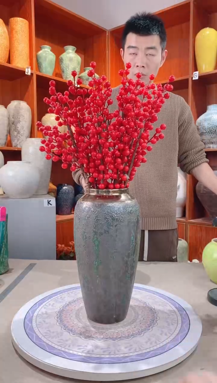 【闪购商品】瓶  陶瓷花瓶 无花 青铜 大号