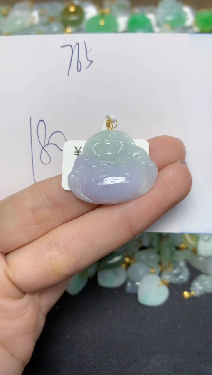 【闪购商品】翡翠颈饰18K金镶嵌 天然翡翠A货