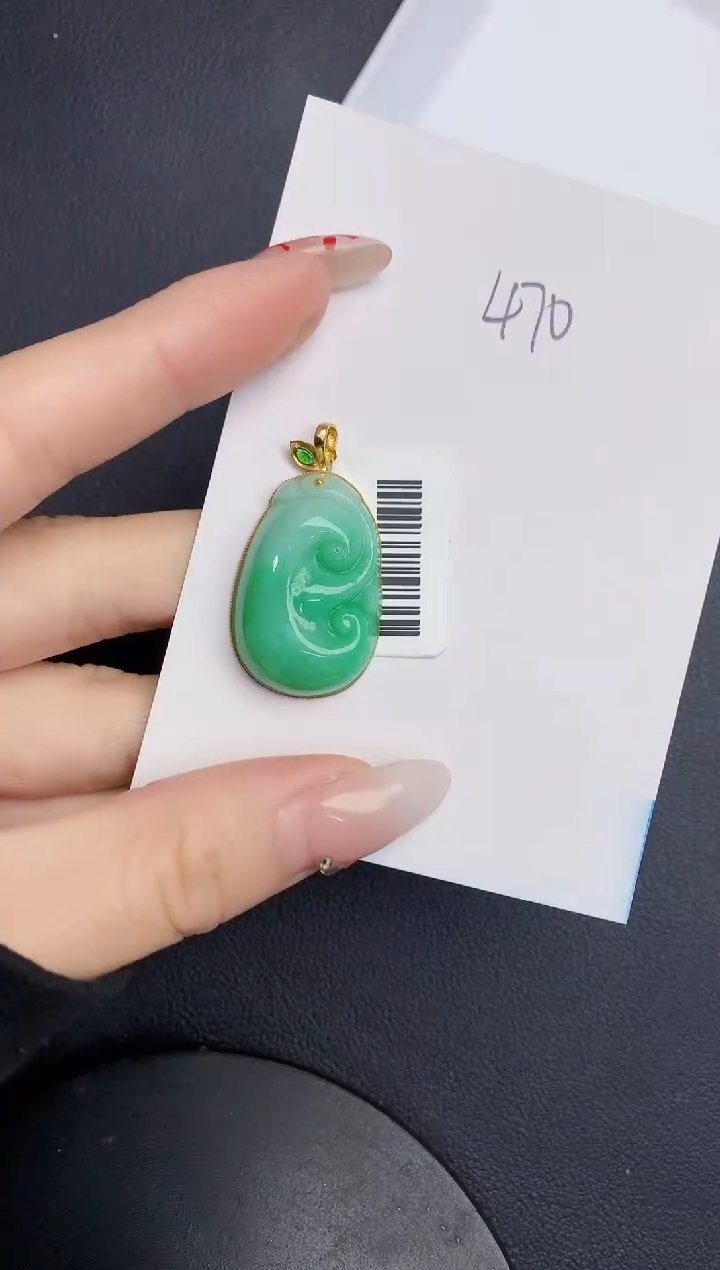 【闪购商品】翡翠颈饰18K金镶嵌000000000000