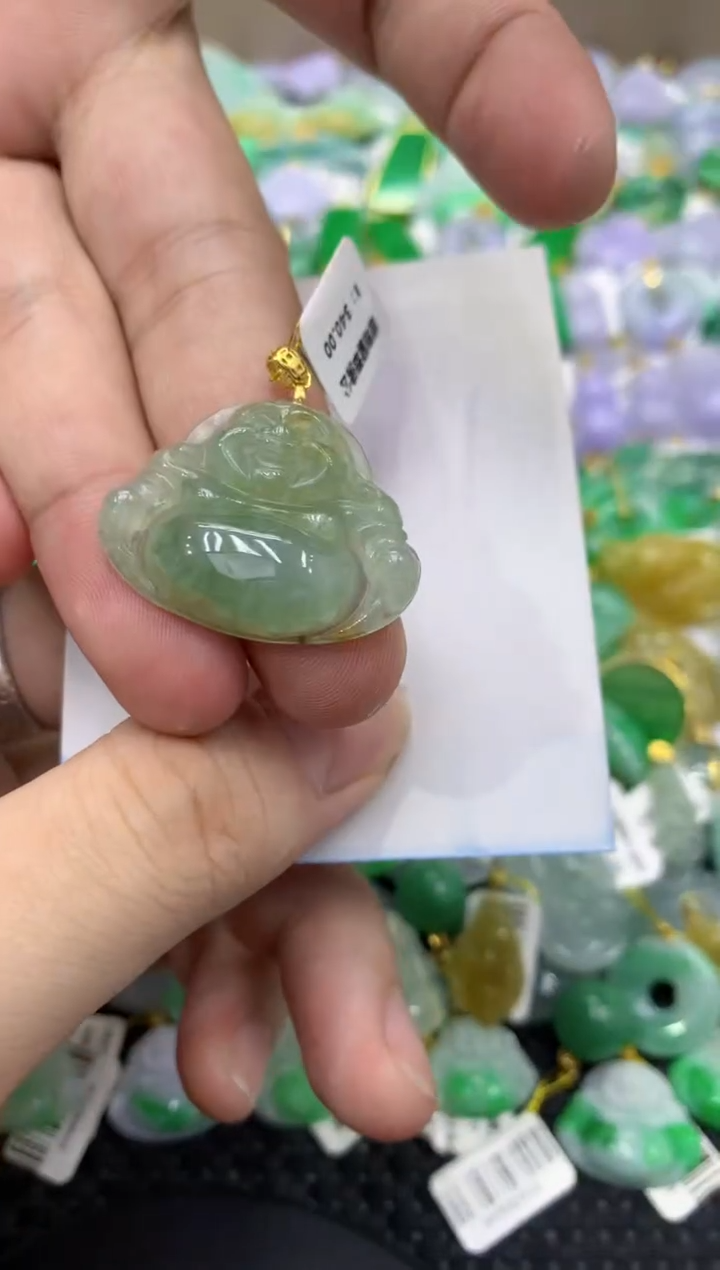 颈饰未镶嵌翡翠天然缅甸翡翠A货