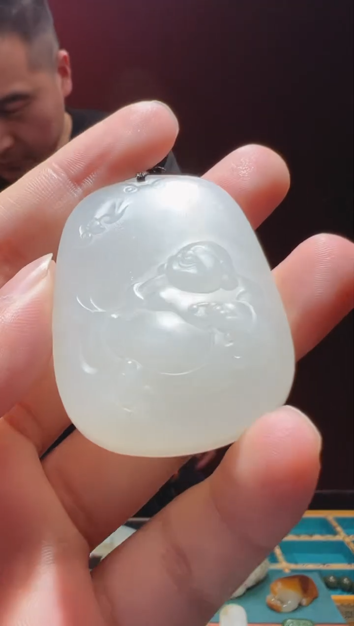 【闪购商品】和田玉吊坠(不含链)未镶嵌1