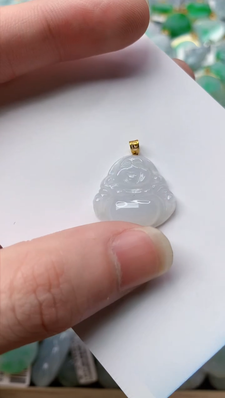 【闪购商品】翡翠颈饰18K金镶嵌38...........