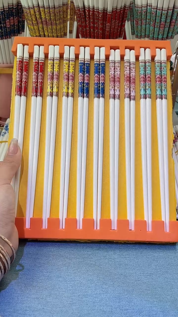 【闪购商品】瓷片【防滑珐琅彩混色10双】