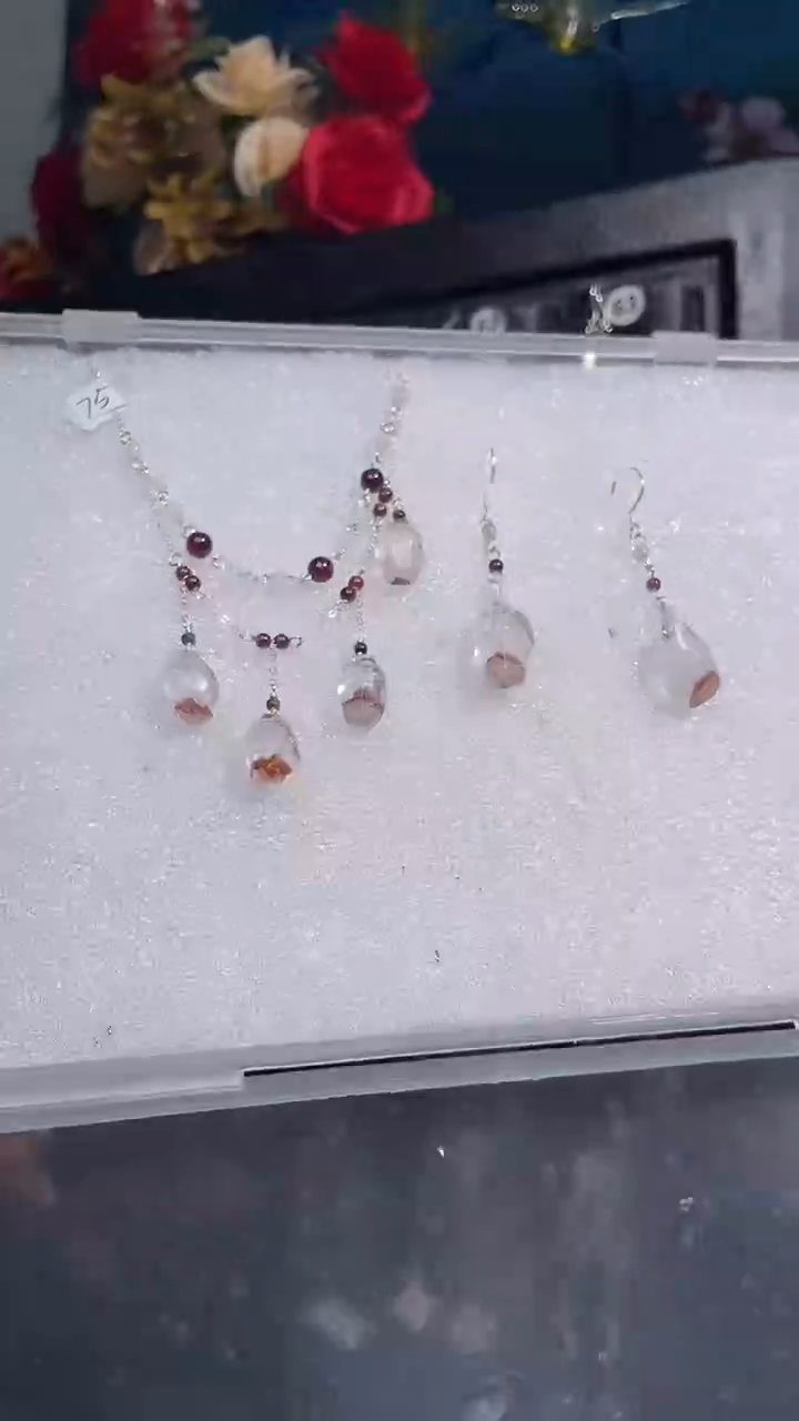 银S925镶嵌耳饰紫晶?****?桃桃逃不掉啦